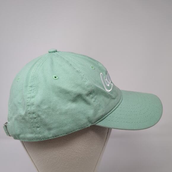 Coca Cola Slideback Baseball Cap Green One Size Adjustable Embroidered 6 Panel - Picture 5 of 9